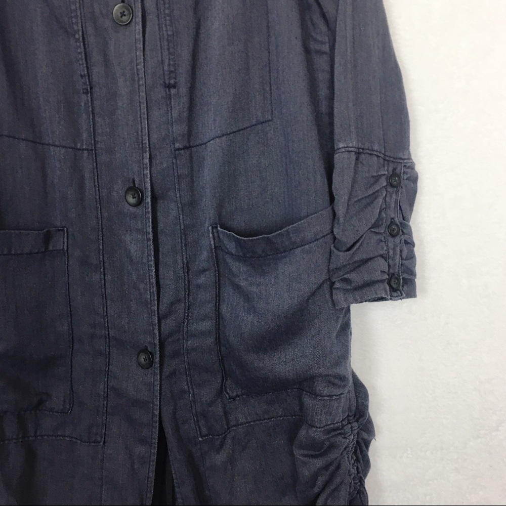 Free People Rainz Duster Jacket Button Front Coat - Picture 5 of 8